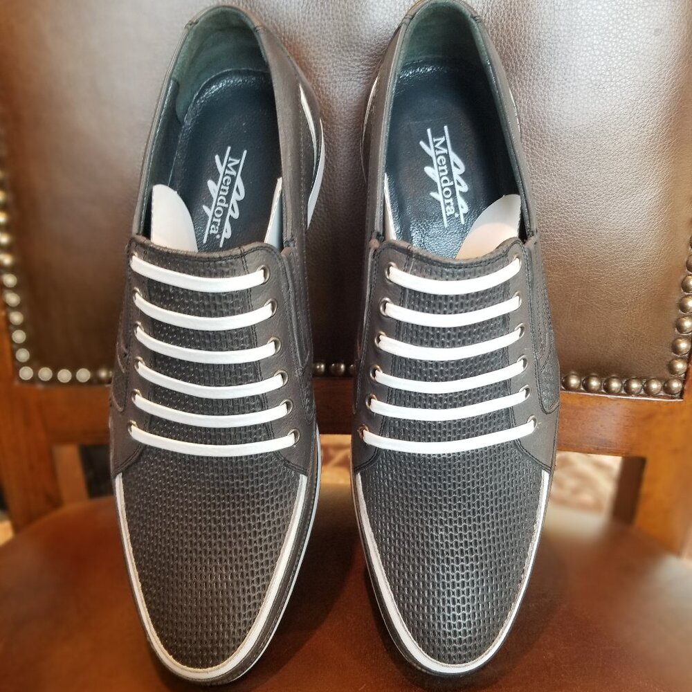 Men's New leather slip ons.